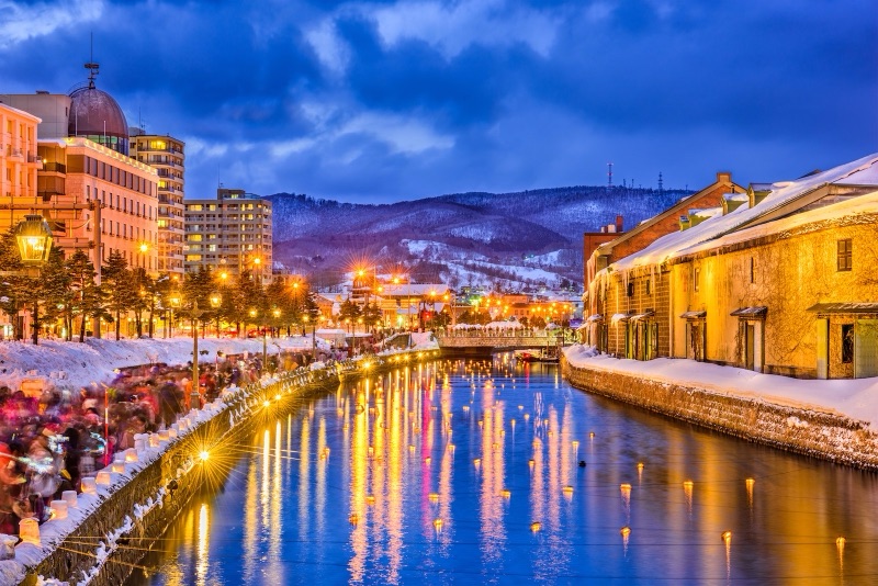 Otaru Canal in winter, Hokkaido