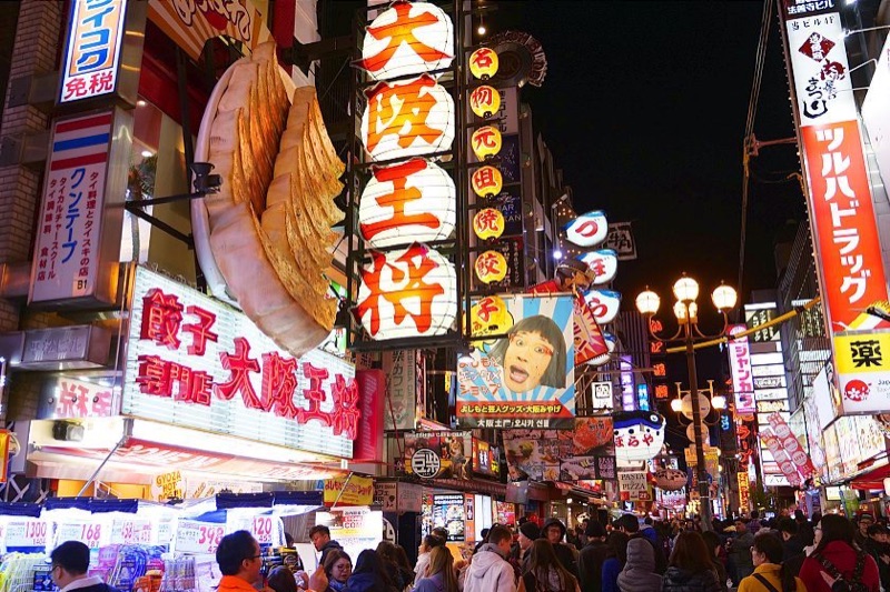 Arrival Day — Namba Neon & Street Food Feast, Osaka, Japan