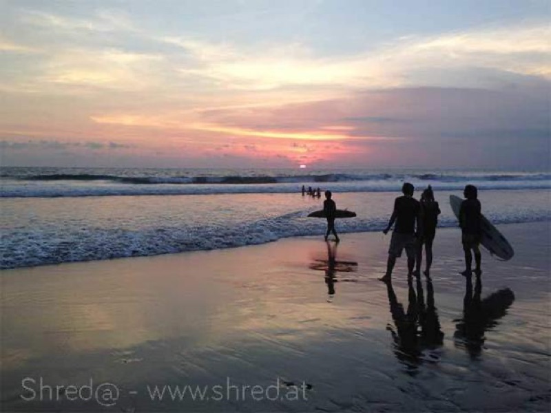 Canggu Surf & Echo Beach Sunset, Bali, Indonesia