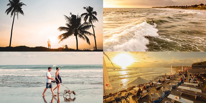 Echo Beach Surf, Canggu Temple & Sunset Bars, Bali, Indonesia