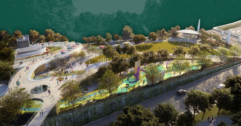 Art, Culture & the World's Largest Urban Deck Park, Dallas, Texas