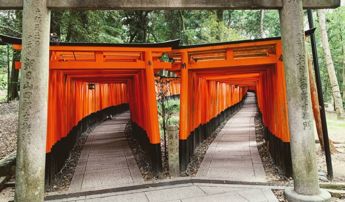Fushimi Inari torii gate tunnels, Kyoto