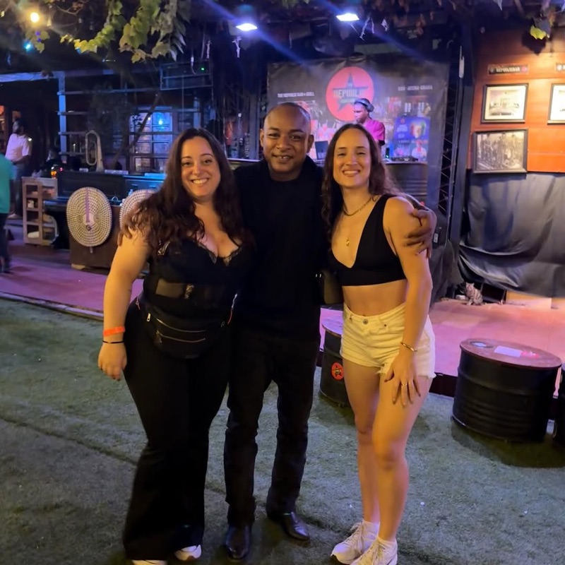 The Republic Bar & Grill with live music setup and Ghanaian decor in Osu, Accra