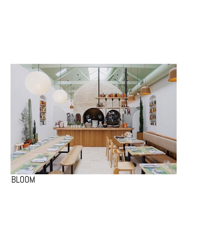 Bloom restaurant interior with industrial warehouse aesthetic in Thebarton, Adelaide