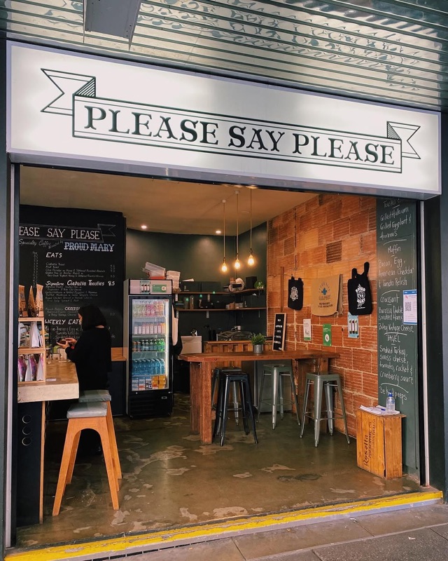 Please Say Please cafe in Adelaide
