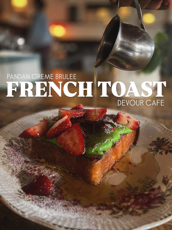 A beautifully crafted pastry at Devour Cafe & Patisserie in Richmond, Adelaide