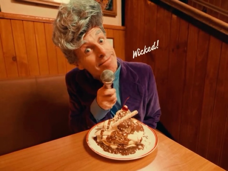 Stack of American-style pancakes at The Original Pancake Kitchen in Adelaide CBD, Adelaide