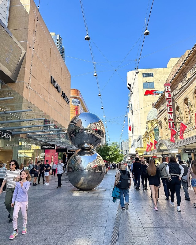 Rundle Mall Mall's Balls & Beehives in Adelaide CBD, Adelaide