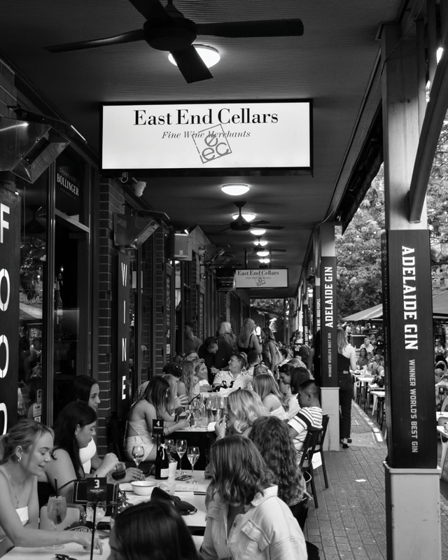 East End Cellars wine bar on Vardon Avenue, Adelaide East End