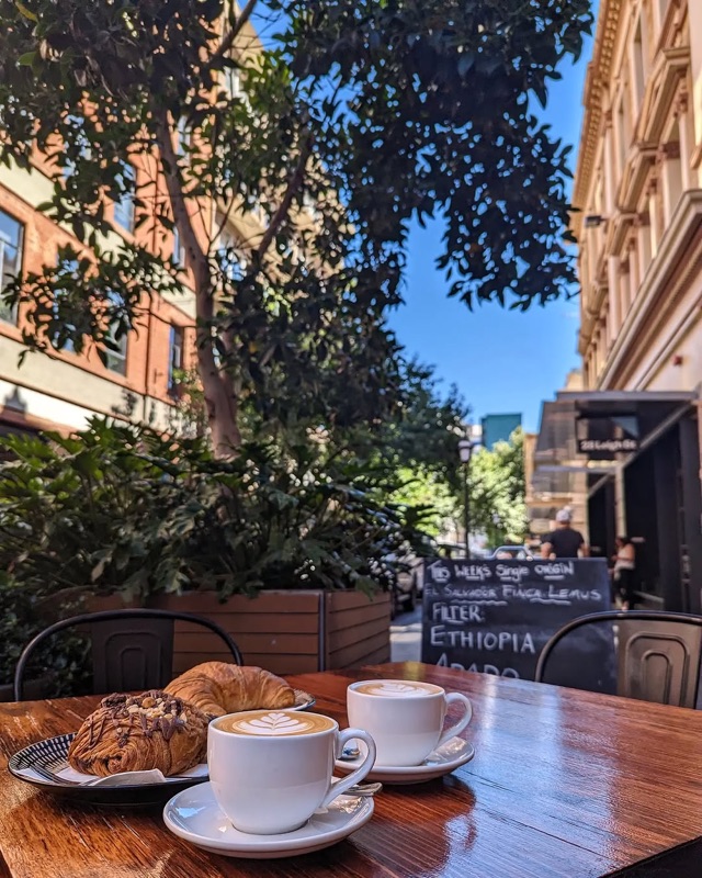 Coffee Branch boutique cafe on Leigh Street in Adelaide CBD, Australia