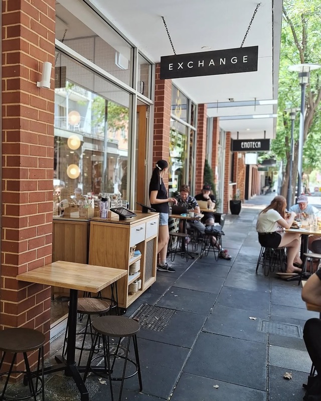 Exchange Specialty Coffee cafe in Adelaide CBD, Australia