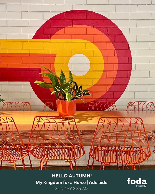 My Kingdom For A Horse cafe in Adelaide CBD, Australia