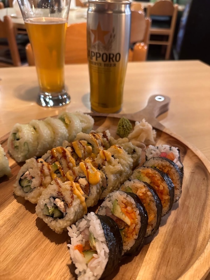 Kampai Sushi Bar & Grill in Ventura — Kampai is a bustling spot known for its extensive menu of contemporary sushi rol