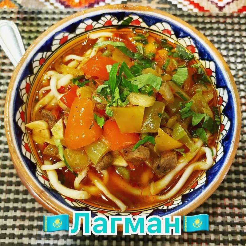 Kishlak Lagman hand-pulled noodles in Almalinsky District, Almaty