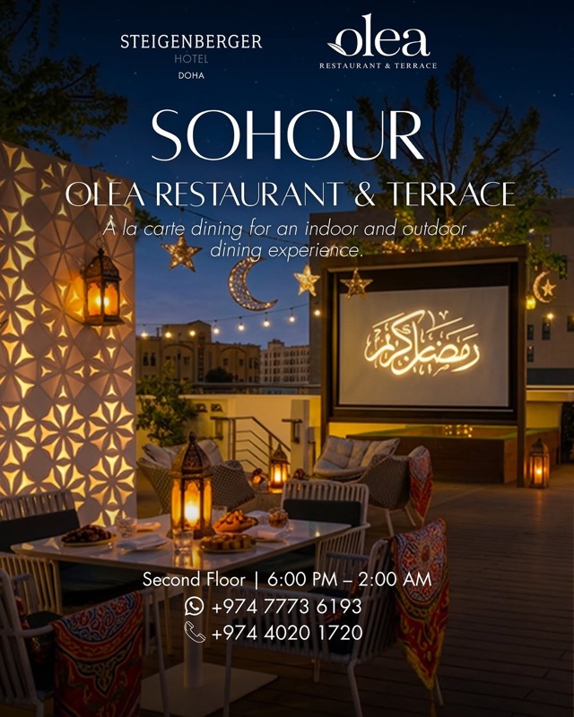 The Olea Restaurant & Terrace at Amman Marriott Hotel, Abdoun
