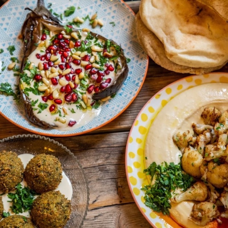 D&A Hummus Bistro in Oud-West — D&A Hummus Bistro offers a modern take on Mediterranean cuisine, with their fala