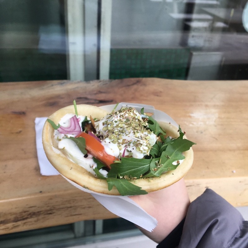 Vleesch Noch Visch in Jordaan — Vleesch Noch Visch, a popular vegan food cart, serves up some of the most vibran