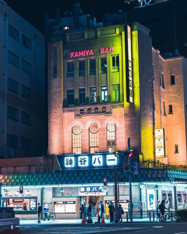 Kamiya Bar historic bar in Asakusa, Tokyo