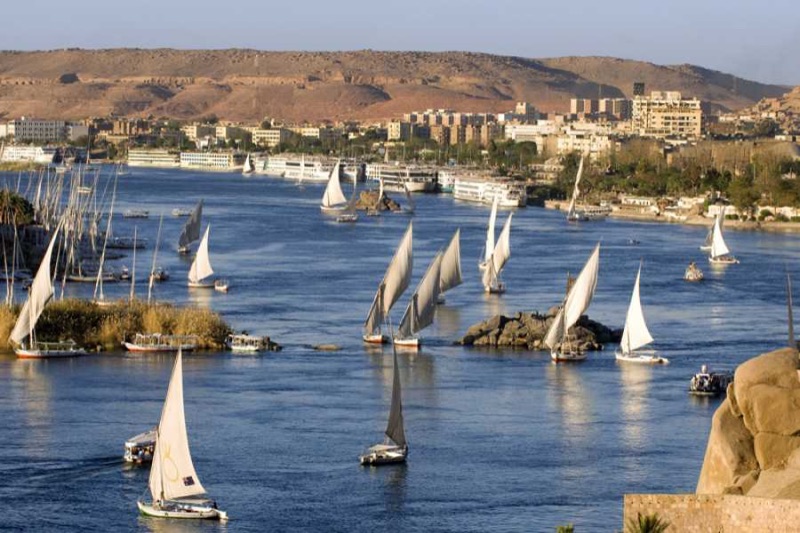Full day felucca charter on the Nile in Aswan Egypt