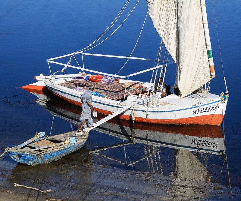 Overnight felucca on the Nile from Aswan to Edfu Egypt