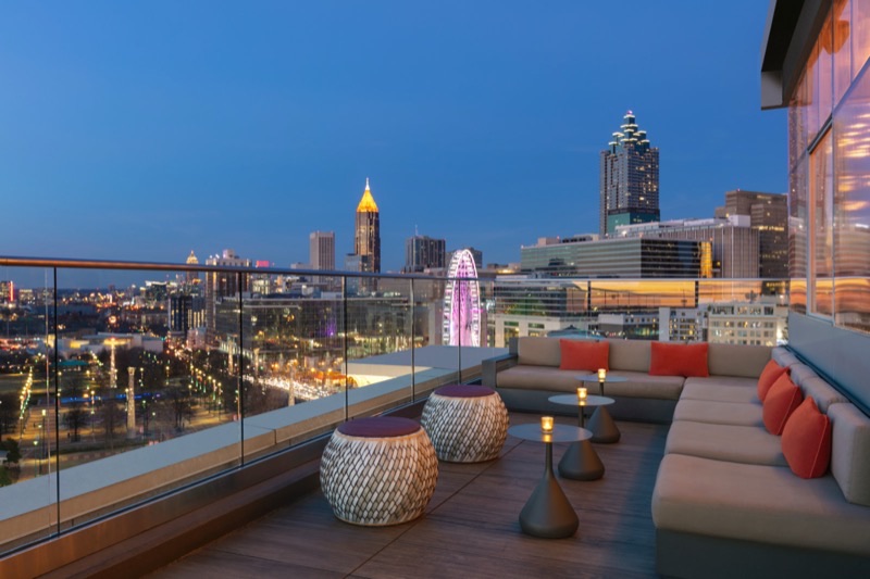 SkyLounge at the Glenn Hotel in Downtown — SkyLounge is an Atlanta classic, offering a sophisticated retreat high above Dow