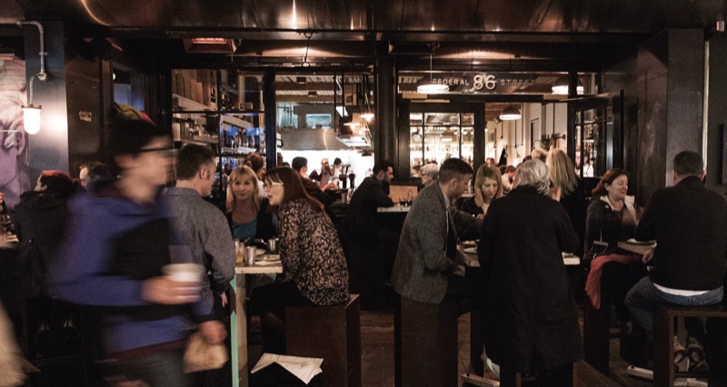 Depot Eatery oyster bar on Federal Street Auckland