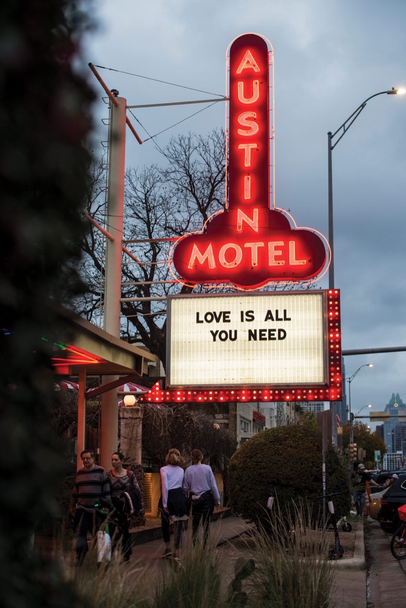 Austin Motel Neon Sign in South Congress (SoCo)