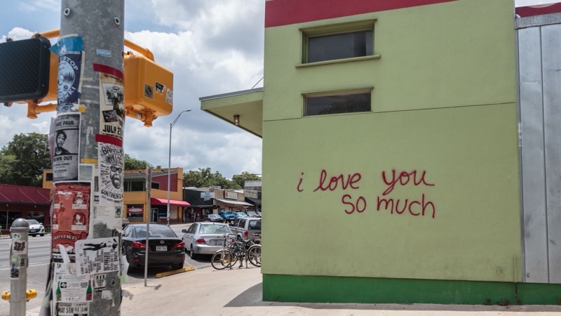 I Love You So Much Mural in South Congress (SoCo)