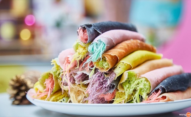 Roti Sai Mai in Ayutthaya