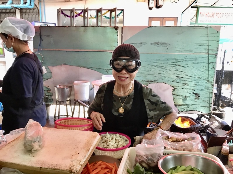 Jay Fai in Old Town (Rattanakosin) — The legendary street food queen, Supinya Junsuta (Jay Fai), single-handedly earn