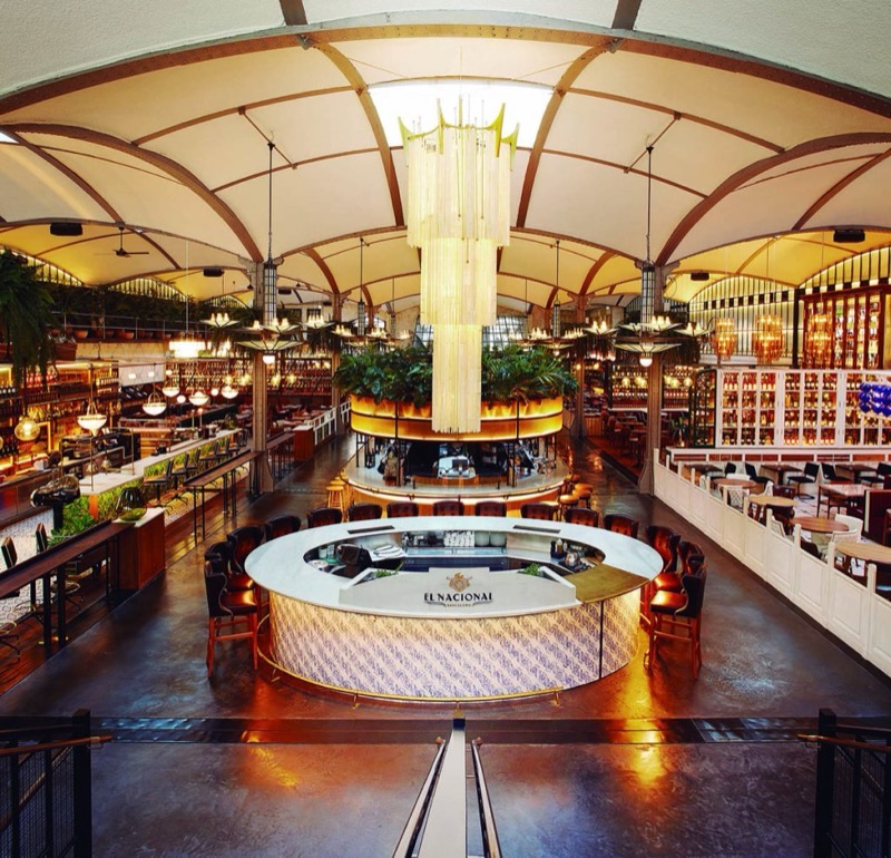 El Nacional in L'Eixample — El Nacional is a stunning modernist building transformed into a grand food hall 