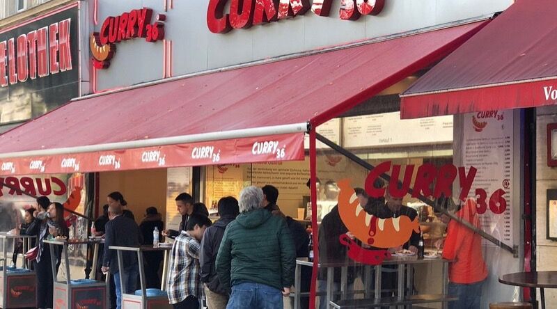 Curry 36 currywurst stand in Kreuzberg, Berlin