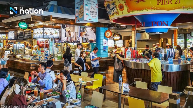 Terminal 21 Food Court (Pier 21) in Sukhumvit Soi 19, Asoke