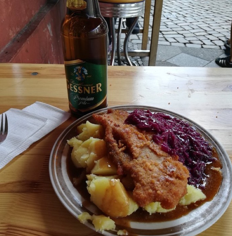 Fleischerei Domke German comfort food plate Friedrichshain Berlin