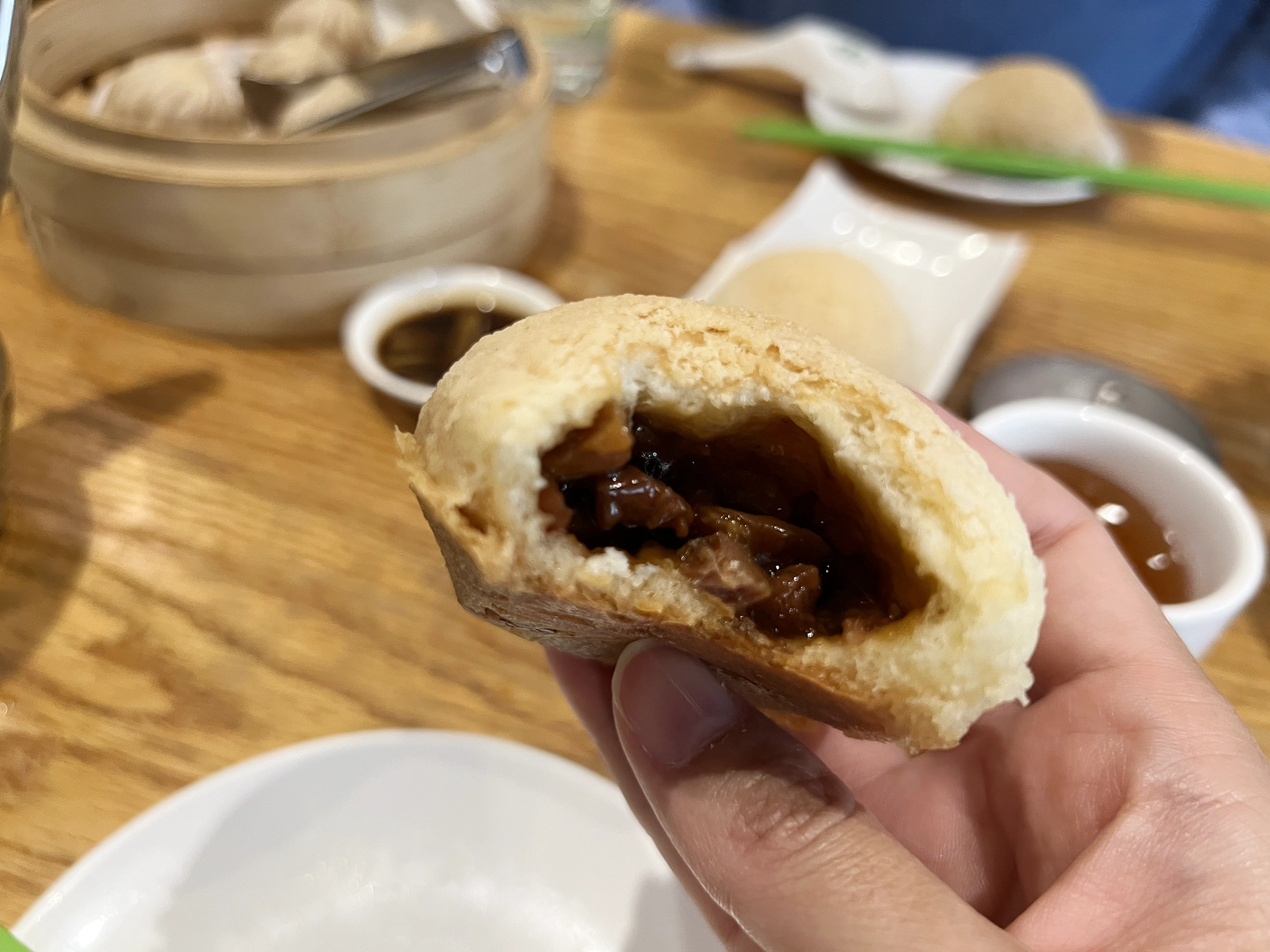 Tim Ho Wan BBQ pork buns dim sum in East Village NYC