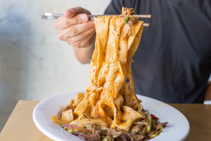 Xi'an Famous Foods hand-pulled noodles in NYC