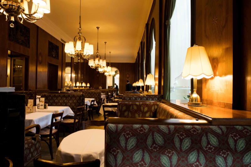 Café Landtmann Vienna elegant dining room near Burgtheater