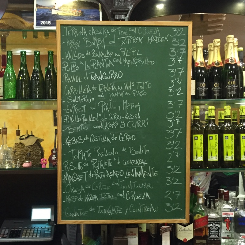 Borda Berri pintxos bar San Sebastián