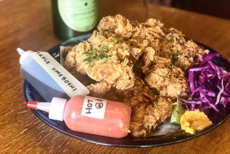 Brassica Kitchen + Cafe in Jamaica Plain — Brassica offers a refined take on fried chicken, featuring a unique preparation 