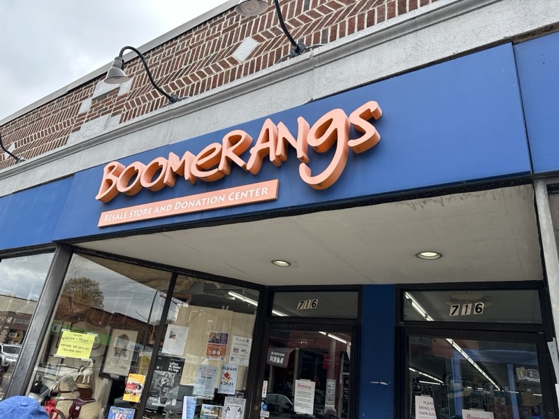 Boomerangs (South End) in South End — Boomerangs is a beloved charity thrift store with several locations, but the Sou