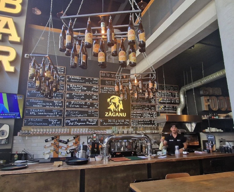 Zăganu brewpub and bistro on Calea Victoriei in Bucharest