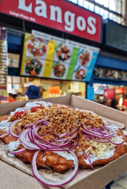 Újpest market lángos Budapest