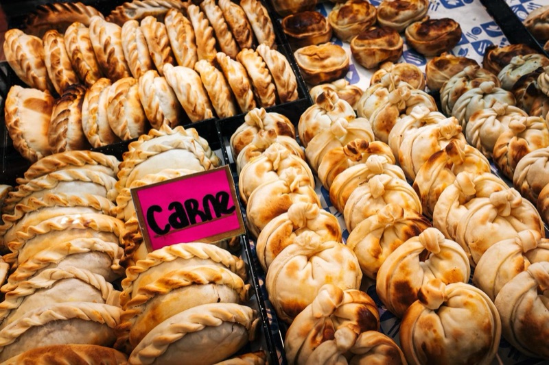 Vecindá veggie empanadas in Chacarita, Buenos Aires