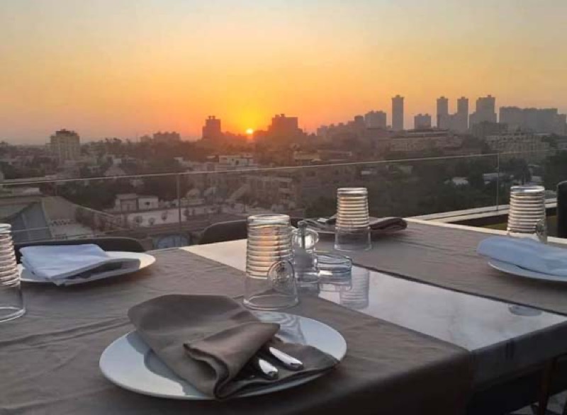 Estro Sicilian rooftop restaurant in Maadi, Cairo