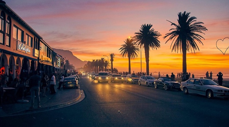 Café Caprice on the Camps Bay beachfront strip