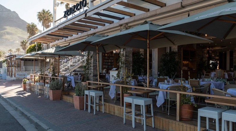 Zenzero restaurant and bar on the Camps Bay strip