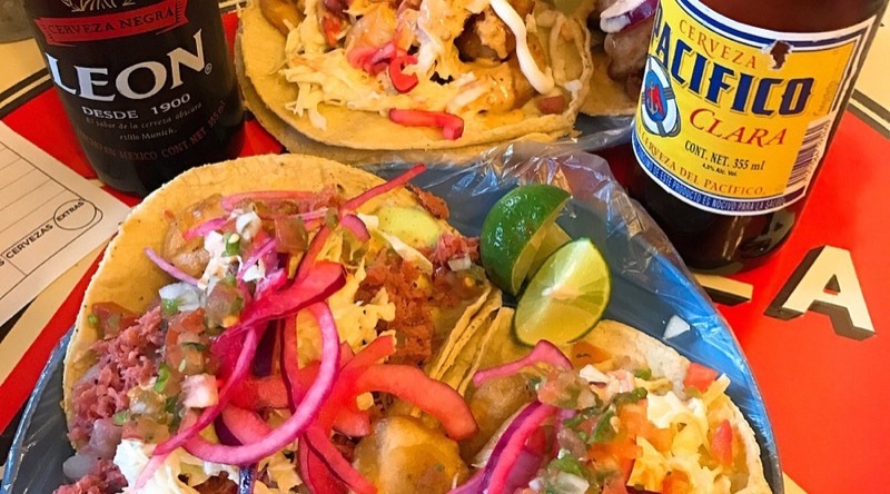 Pescaditos in Downtown (Sm 28) — Pescaditos specializes in Baja California-style seafood tacos, known for their c