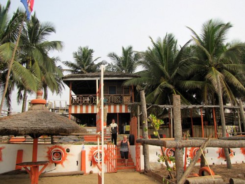 Orange Beach Bar in Cape Coast beachfront (near Castle)