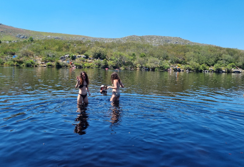 Silvermine Nature Reserve braai spot near reservoir in Cape Town