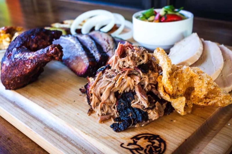 Home Team BBQ in Downtown — Home Team BBQ offers a winning combination of traditional Southern barbecue, a l